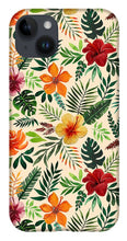 Load image into Gallery viewer, Tropical Watercolor Floral Pattern - Phone Case