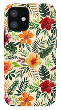 Load image into Gallery viewer, Tropical Watercolor Floral Pattern - Phone Case
