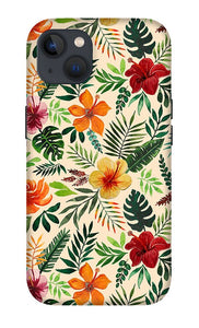 Tropical Watercolor Floral Pattern - Phone Case