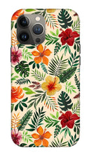 Load image into Gallery viewer, Tropical Watercolor Floral Pattern - Phone Case