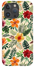 Load image into Gallery viewer, Tropical Watercolor Floral Pattern - Phone Case
