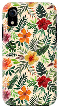 Load image into Gallery viewer, Tropical Watercolor Floral Pattern - Phone Case