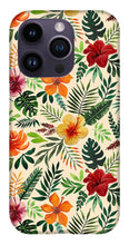 Load image into Gallery viewer, Tropical Watercolor Floral Pattern - Phone Case