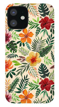 Load image into Gallery viewer, Tropical Watercolor Floral Pattern - Phone Case