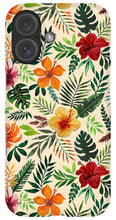 Load image into Gallery viewer, Tropical Watercolor Floral Pattern - Phone Case