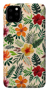 Tropical Watercolor Floral Pattern - Phone Case