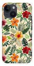Load image into Gallery viewer, Tropical Watercolor Floral Pattern - Phone Case