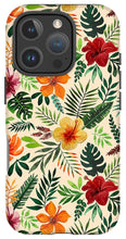 Load image into Gallery viewer, Tropical Watercolor Floral Pattern - Phone Case
