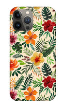 Load image into Gallery viewer, Tropical Watercolor Floral Pattern - Phone Case