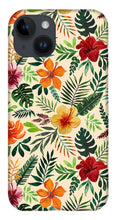 Load image into Gallery viewer, Tropical Watercolor Floral Pattern - Phone Case