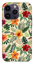 Load image into Gallery viewer, Tropical Watercolor Floral Pattern - Phone Case