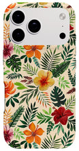 Load image into Gallery viewer, Tropical Watercolor Floral Pattern - Phone Case