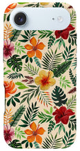 Load image into Gallery viewer, Tropical Watercolor Floral Pattern - Phone Case