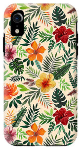 Tropical Watercolor Floral Pattern - Phone Case