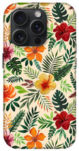Load image into Gallery viewer, Tropical Watercolor Floral Pattern - Phone Case
