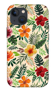 Tropical Watercolor Floral Pattern - Phone Case