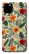 Load image into Gallery viewer, Tropical Watercolor Floral Pattern - Phone Case