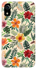 Load image into Gallery viewer, Tropical Watercolor Floral Pattern - Phone Case