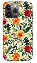 Load image into Gallery viewer, Tropical Watercolor Floral Pattern - Phone Case