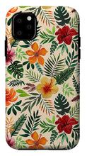Load image into Gallery viewer, Tropical Watercolor Floral Pattern - Phone Case