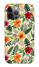 Load image into Gallery viewer, Tropical Watercolor Floral Pattern - Phone Case