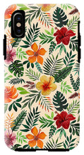 Load image into Gallery viewer, Tropical Watercolor Floral Pattern - Phone Case