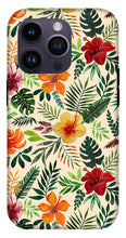 Load image into Gallery viewer, Tropical Watercolor Floral Pattern - Phone Case