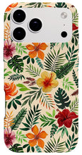 Load image into Gallery viewer, Tropical Watercolor Floral Pattern - Phone Case