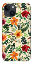 Load image into Gallery viewer, Tropical Watercolor Floral Pattern - Phone Case