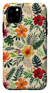 Tropical Watercolor Floral Pattern - Phone Case