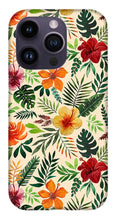 Load image into Gallery viewer, Tropical Watercolor Floral Pattern - Phone Case