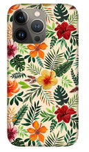 Load image into Gallery viewer, Tropical Watercolor Floral Pattern - Phone Case