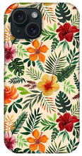 Load image into Gallery viewer, Tropical Watercolor Floral Pattern - Phone Case