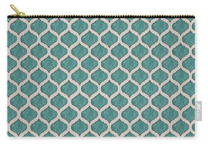 Turquoise Tile Pattern - Zip Pouch