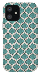 Turquoise Tile Pattern - Phone Case
