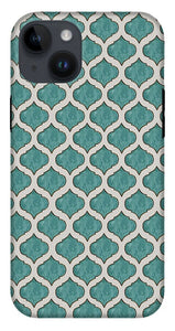 Turquoise Tile Pattern - Phone Case