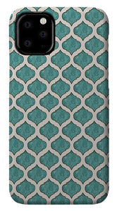 Turquoise Tile Pattern - Phone Case