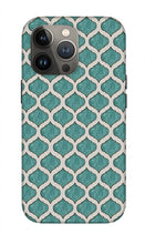 Load image into Gallery viewer, Turquoise Tile Pattern - Phone Case