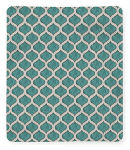 Turquoise Tile Pattern - Blanket