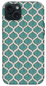 Turquoise Tile Pattern - Phone Case