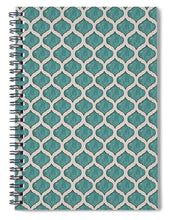 Load image into Gallery viewer, Turquoise Tile Pattern - Spiral Notebook