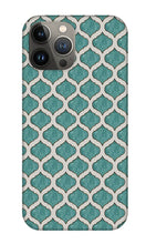Load image into Gallery viewer, Turquoise Tile Pattern - Phone Case