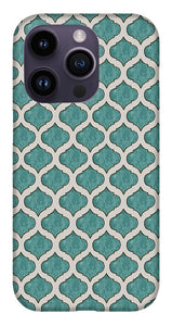 Turquoise Tile Pattern - Phone Case