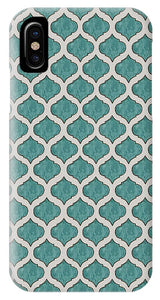 Turquoise Tile Pattern - Phone Case
