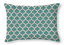 Load image into Gallery viewer, Turquoise Tile Pattern - Throw Pillow