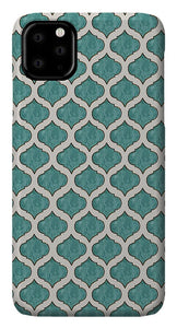 Turquoise Tile Pattern - Phone Case