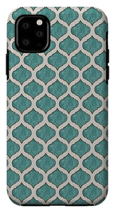 Turquoise Tile Pattern - Phone Case