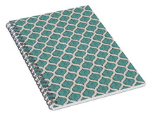 Load image into Gallery viewer, Turquoise Tile Pattern - Spiral Notebook
