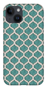 Turquoise Tile Pattern - Phone Case