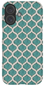 Turquoise Tile Pattern - Phone Case